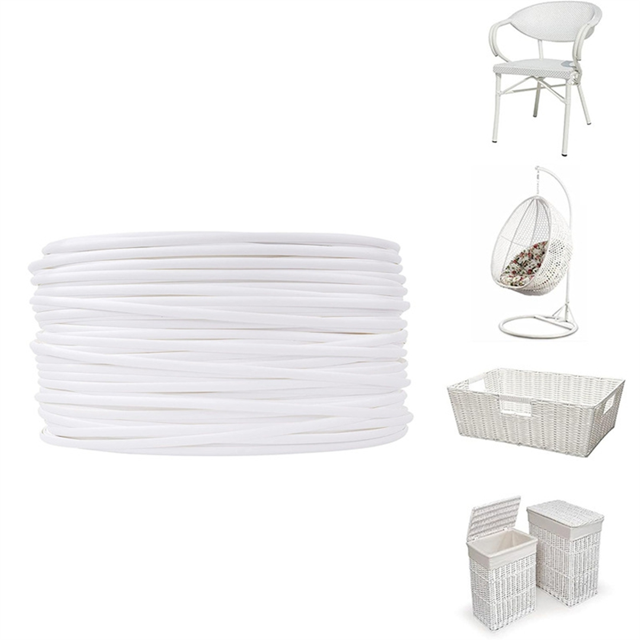 Matériau de Réparation en Osier Matériau de Tissage en Rotin Synthétique Plat Rotin en Plastique pour Réparation de Chaise Table, Panier de Rangement