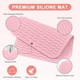 thumbnail image 2 of Large Silicone Heat Resistant Mat, Portable Travel Hot Hair Tools Holder Pad for Curling Iron, Flat Iron, Hair Straightener and Other Styling Tools(8.58" x 6.22"), 2 of 5