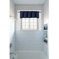 thumbnail image 3 of Valance curtain blackout thermal unlined TVLO navy valance for kitchen, bathroom, bedroom living room short window rod pocket 54 inch x 18 inch, 3 of 3