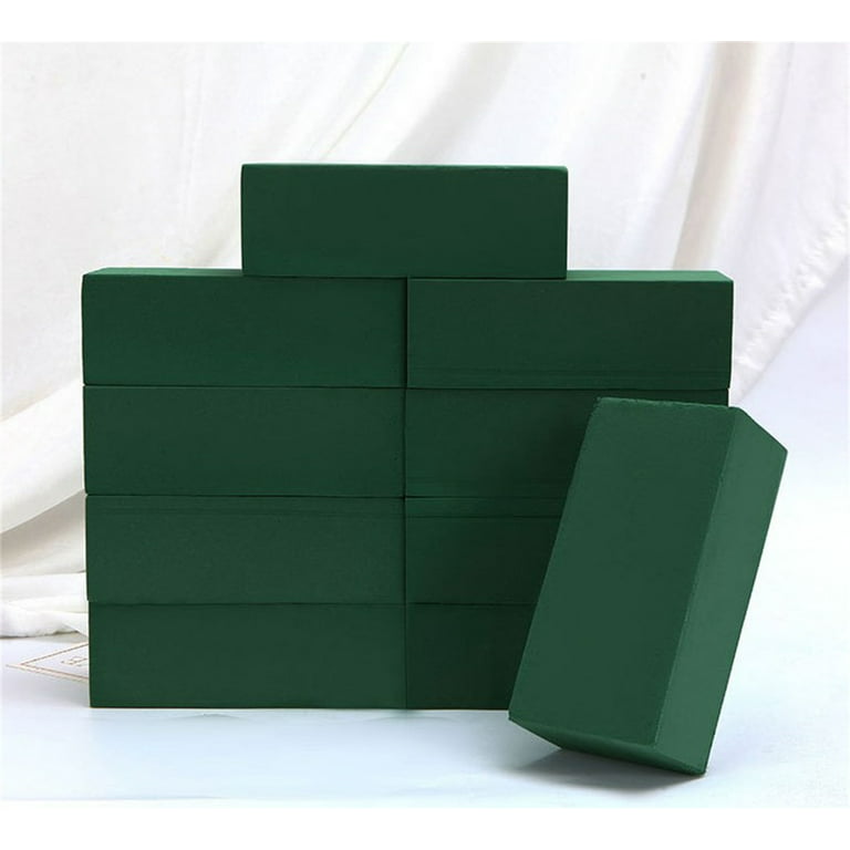 FUNSTITUTION Floral Foam Blocks Set of 4 Wet Foam Bricks for Artificial and  Fresh Flower Arrangements, Green