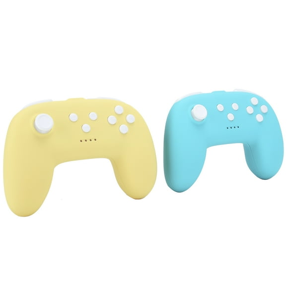 Gamepad Wireless Gamepad Stable Characteristics Professional Design Double Motor Vibration Function Switch Game Consoles For Switch Green + Yellow