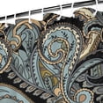 thumbnail image 3 of Elegant Colorful Paisley Curtain 72x72 Inches, Quick-Dry Polyester with Hooks, Vintage Boho Floral Pattern for Bathrooms, 3 of 5
