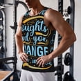 thumbnail image 5 of Pofeuu Not All Those Who Wander Are Lost 2 Print Men's Workout Tank Tops Sleeveless Muscle Gym Shirt Quick Dry-Large, 5 of 7