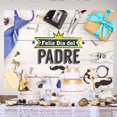 thumbnail image 4 of Father's Day Photography Feliz Día Del Padre Backdrop Happy Father's Day I Iove Dad Decoration Backdrop Best Dad Party Decor Tie Tools Gifts Banner Backdrops for Photography, 4 of 4