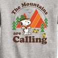 thumbnail image 3 of Peanuts - Mountains Are Calling - Toddler & Youth Crewneck Fleece Sweatshirt, 3 of 6