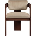 thumbnail image 4 of Meridian Furniture Sacha Beige Velvet Dining Chair (Set of 2), 4 of 10