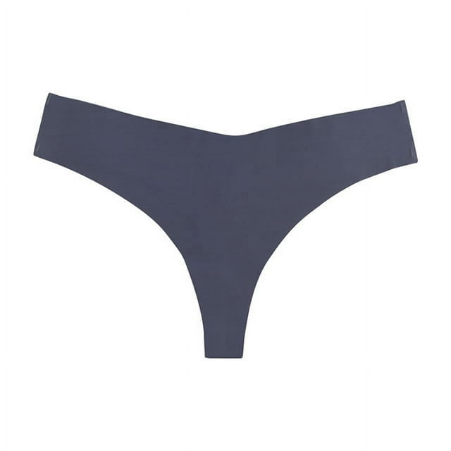 Xiao Hua Bragas de encaje sexy para mujer, ropa interior sin costuras, estilo hipster, tipo bikini, tipo tanga, 3 unidades (azul oscuro, L)