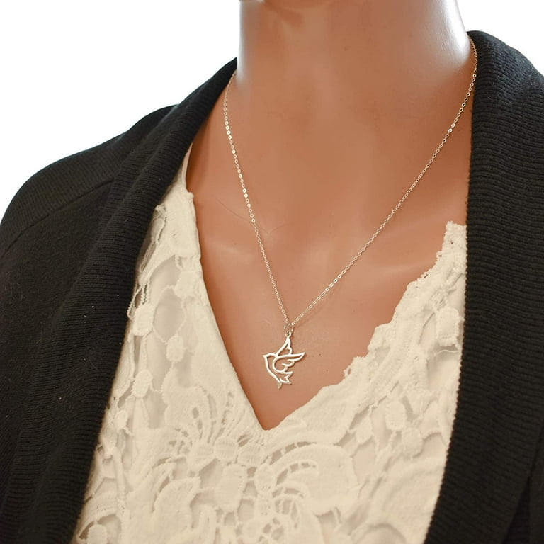 Confirmation dove shop necklace