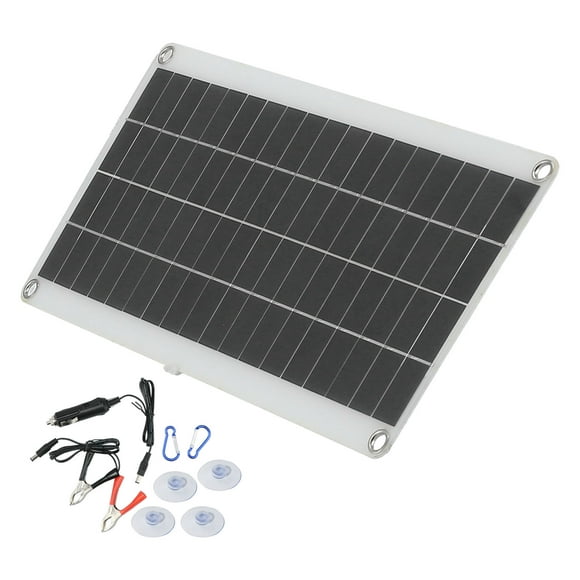 Solar Panel Charger, Emergency Lights Monocrystalline Solar Panel 16.1x7.9in  For Yacht For Car For Boat