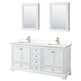 thumbnail image 3 of Wyndham Collection WCS202072DWHWQUNSMED Deborah 72" Free Standing Double Basin Vanity Set, 3 of 6