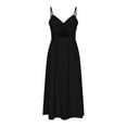 thumbnail image 4 of GHSOHS Maxi Dresses for Women 2024 Vestidos Pink Dress Womens Spaghetti Strap Flowing Long Slip Dress Wedding Guest Dresses Formal Dress Long Party Dress Black Dress, 4 of 5