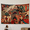 A, variant on XaaKee, Tapestry Wall Hanging, Vintage Circus Elephant Carnival Print, High-Quality Polyester Bedroom Tapestry, 60x40Inch