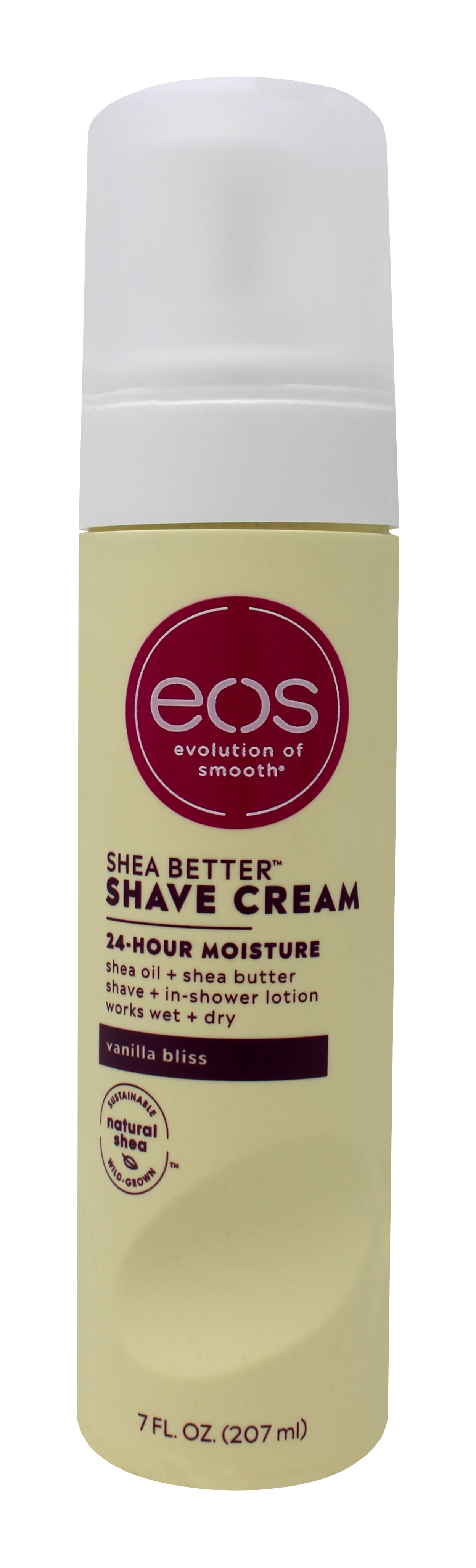 EOS Shave Cream, Vanilla Bliss, 7 oz (Pack of 2)