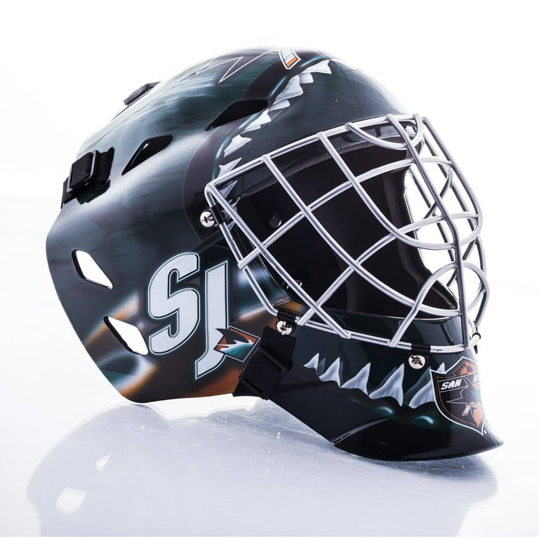 Franklin Sports Youth San Jose Sharks GFM 1500 Street Hockey Goalie Face  Mask
