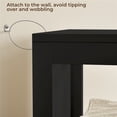 thumbnail image 2 of Yaheetech Modern Narrow Bathroom Storage Cabinet with 3 Drawers and 2 Open Shelves, Black, 2 of 7