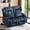 Blue, variant on IPKIG 54.3" Loveseat Recliner Sofa, Manual Recliner with Cup Holders, RV Home Theater Seating, Velvet Gray