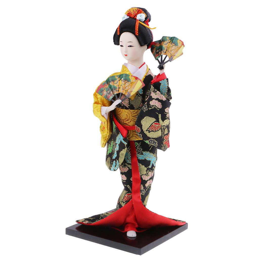 3x Ethnic Japanese Geisha Doll Kimono Dolls Gift Miniature Figurine 