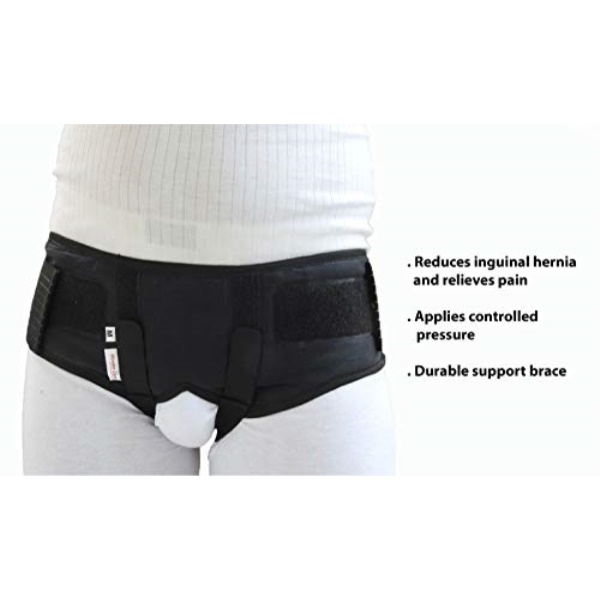 wonder care inguinal hernia support belt groin truss brace post