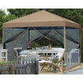 thumbnail image 5 of ABCCANOPY 10 ft x 10 ft Easy Pop up Outdoor Canopy Tent With Netting, Khaki, 5 of 6