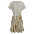 thumbnail image 5 of Fall Wheat Sundress Short Sleeve Dress Summer Women Clothes Dress for Women Dresses, 5 of 7