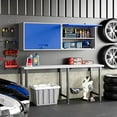 thumbnail image 2 of PetFurnishn Metal Wall-Mounted Storage Cabinet Tool Chest - 22" H Steel Garage Cabinet With Lockable Door - Utility Trailer Rack Assembly Required, 2 of 14