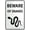 Warning Sign 2, variant on Beware of Mosquito Yard Sign 12 x 8 Inches - Premium Aluminum, Sun-Proof, Rust-Free, Home, Yard, Campground, Insect Bite Prevention Alert