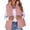 Pink, variant on Women Fall Fashion Sleeveless Vest Winter Cropped Outerwear Warm Puffy Stand-Up Collar Down Cream White S