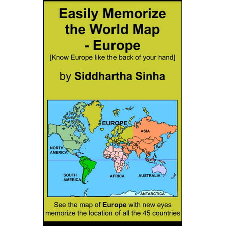Easily Memorize the World Map: Europe - eBook (The Best Way To Memorize Words)