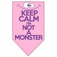 thumbnail image 5 of Pet and Dog Bandana Screen Printed, "Keep Calm, I'm Not A Monster", 5 of 10