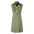 thumbnail image 2 of Ashirexll Puffer Vest Women, Womens Winter Coats, Solid Color Sleeveless Long Jacket with Hood for Casual Wear, 2 of 7