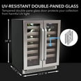thumbnail image 6 of Whynter BWR-401DS Elite 24" 40 Bottle Seamless Stainless Steel Door Dual Zone Built-in Wine Refrigerator, 6 of 8
