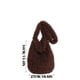 thumbnail image 3 of Bolso peludo para mujeres | Bolso grande de piel sintética y suave | Diseño de orejas de conejo adorables | Bandolera de invierno | Estilo ligero bajo las axilas | Cierre magnético | Bolsillo del, 3 of 9