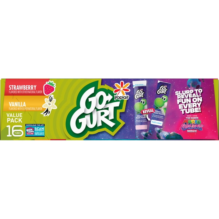 Go-GURT Kids Minecraft Yogurt Variety Pack 2 oz Tubes with