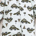 thumbnail image 4 of KPOPLK Baby Girl Footed Pajamas Long Sleeve Zipper One-Piece Cotton Sleeper for Girls Infant 0-18 Months Size 3-6 Months,Grey, 4 of 4