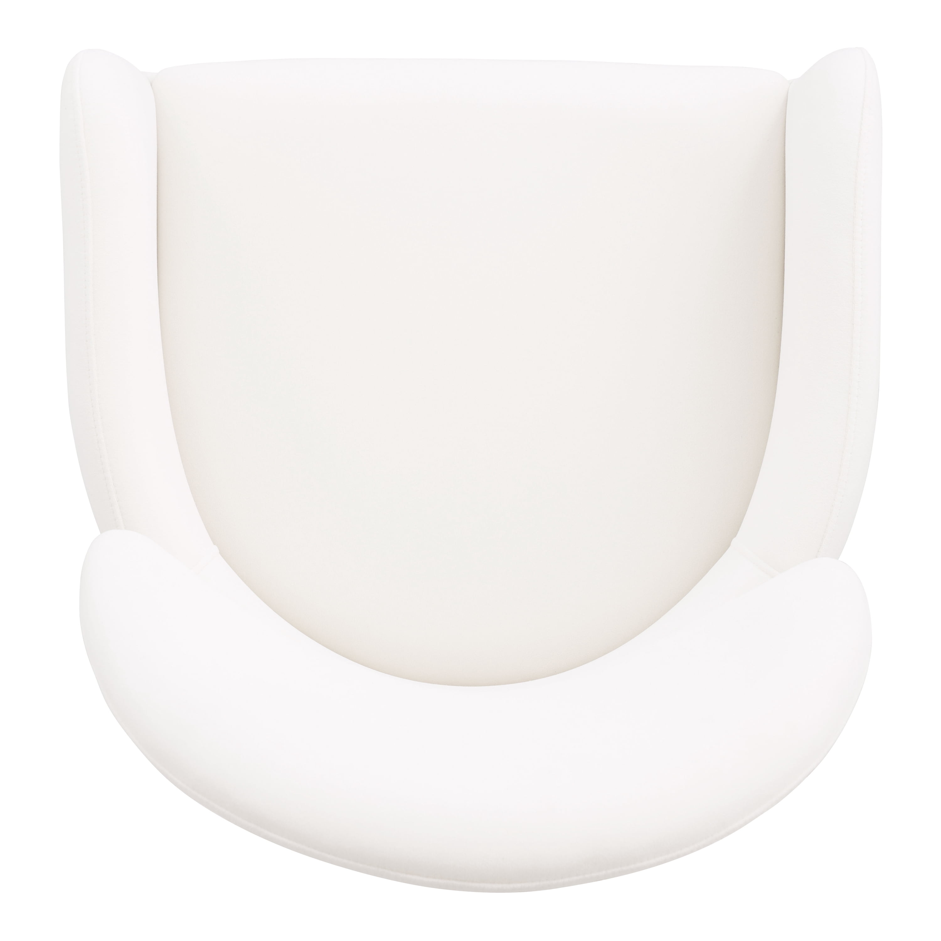 Furniture of America Amia Modern Upholstered Dining Chairs, White (Set of 2)