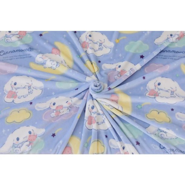 Sanrio Hello Kitt-Manta de franela con estampado de dibujos animados, mantón de oficina, cubierta de siesta, My Melody Cinnamoroll