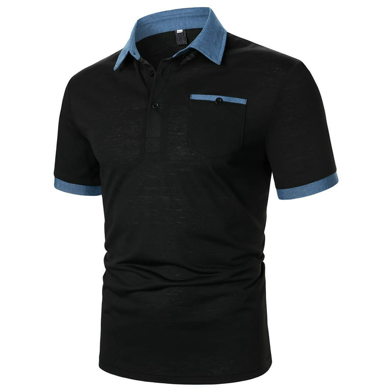 Polo Shirts For Men'S Regular Fit Shirt Preppy Clothes Men Work Outdoor  Sports Golf Tennis T