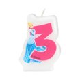 thumbnail image 1 of Cendrillon Bougie d'Anniversaire Animaux 3 Ans, 1 of 1