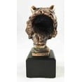 thumbnail image 3 of Wall Street Stock Market Bear Bust With Base Bronze Electroplated Figurine Investors Gifts Money Managers, 3 of 4