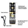 thumbnail image 6 of Miiottaa M.2 WiFi Card Adapter To NVME Converters For Stable Data Transfer And Gaming, 6 of 9