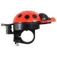 thumbnail image 2 of Cesta para scooter Cesta para bicicleta para niños Bolsa hecha a mano con nudo de lazo tejido de plástico (pequeña, cesta roja, campana de coche con aleatorización de colores), 2 of 6