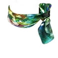 thumbnail image 2 of Wrapables® 100% Charmeuse Silk Square Scarf Neckerchief, Abstract Print, 2 of 4