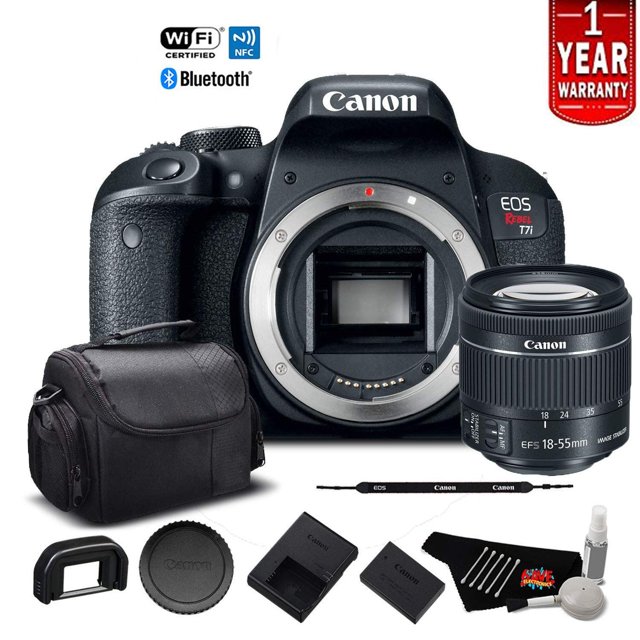 Canon EOS Rebel T7i Appareil Photo Reflex Numérique avec Objectif 18-55mm - Ensemble de Démarrage 01