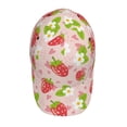 thumbnail image 4 of Daiia Strawberry Floral print Baseball Cap Men Women Golf Dad Hat Adjustable Original Classic Low Profile Hat Unconstructed Plain Cap, 4 of 9