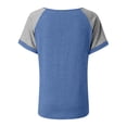 thumbnail image 4 of Camisas de Cuello de Tripulación de Manga Corta para las Mujeres Casual Cuello Redondo Top de Manga Corta Tejido Súper Suave para el Verano, 4 of 5