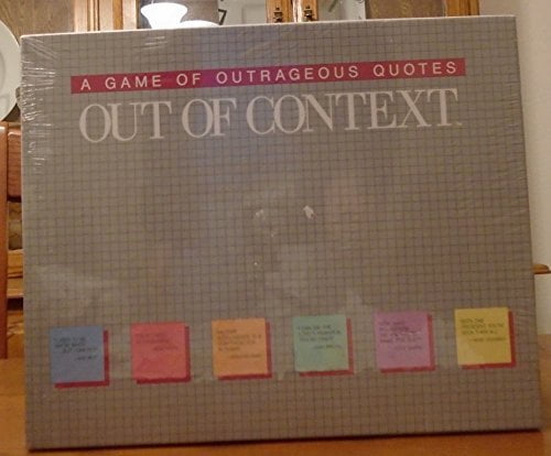Games & Puzzles Out of Context Game of Outrageous Quotes Toys & Games ...