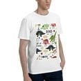 thumbnail image 2 of Bingfone Cute Dinosaurs Men'S Loose Fit Short-Sleeve Pocket T-Shirt, 2 of 7