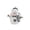 A001- Style A, variant on Snowman Figurine Plush Black and White Checkered Tabletop Decor for Christmas Indoor Home Holiday Display