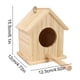 thumbnail image 3 of CaiYueKe Solid Wood Bird House for Outside Hanging, Parrot Breeding Nest Box, Wild Bird Feeder Shelter, Wooden Birdhouse for Finches Budgies Starlings, Natural Wood Bird Nesting Box, 3 of 7