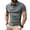 Gray, variant on WIZUTIZ Men's Henley Shirt Quick Dry Short Sleeve Lapel Golf Active Shirts Summer Slim Fit Breathable Work Formal Tee Top